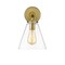 Z-Lite Harper 1 Light Wall Sconce, Rubbed Brass & Clear 806-1S-RB - alternate 7